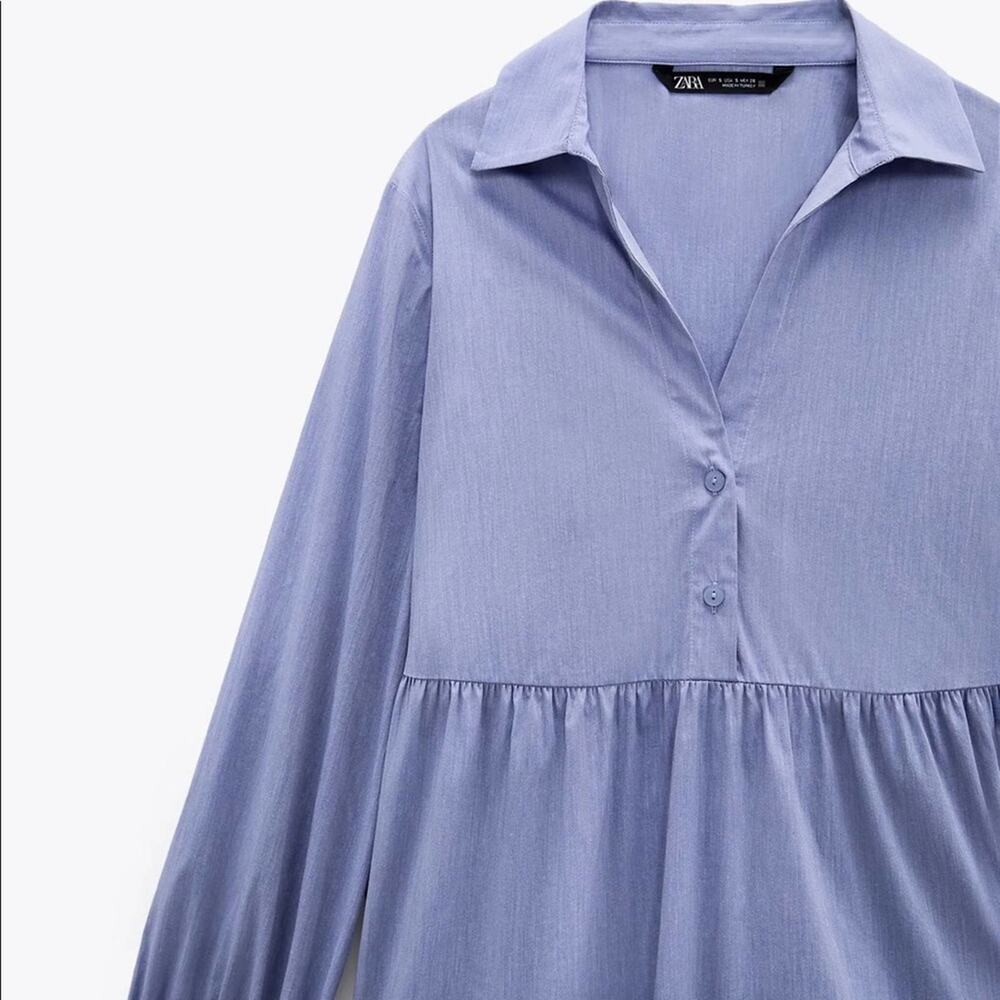 ZARA MINI SHIRT DRESS - Picture 8 of 8